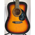 Load image into Gallery viewer, John Denver tobacco full size acoustic guitar signed with proof
