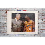Load image into Gallery viewer, Kobe Bryant and Phil Jackson Los Angeles Lakers 8 by 10 photo signed with proof
