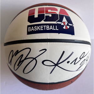 2008 USA basketball team signed Kobe Bryant LeBron James Dwyane Wade Chris Paul basketball sign with proof