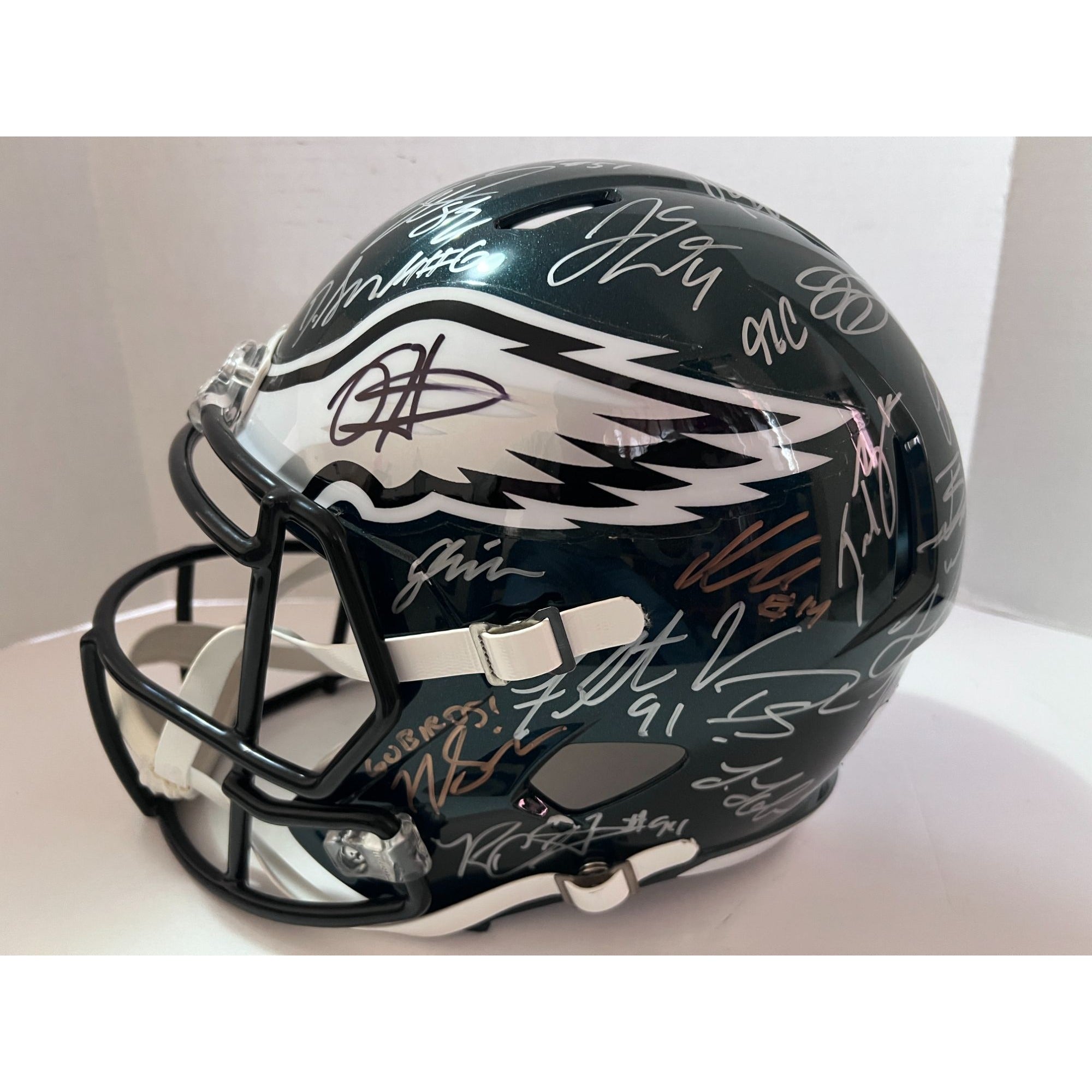 Lids A.J. Brown Philadelphia Eagles Fanatics Authentic Autographed Riddell  Speed Replica Helmet