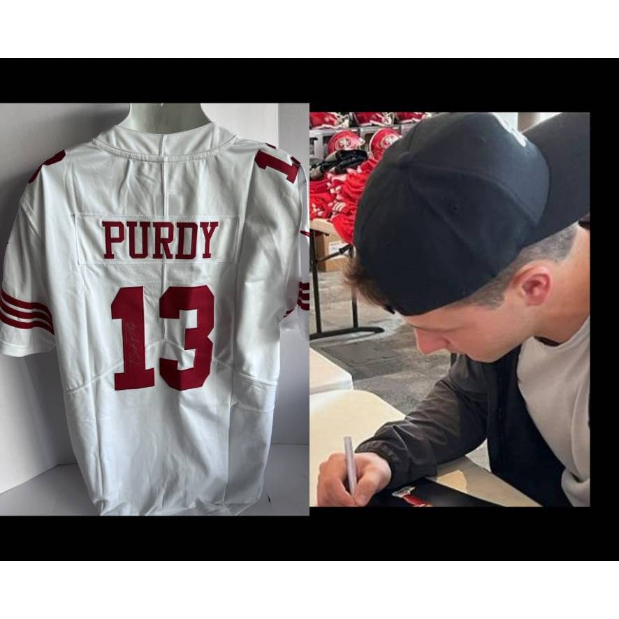 Brock Purdy San Francisco 49ers game model size L Nike jersey signed with proof