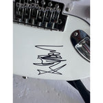 Load image into Gallery viewer, Noel &amp; Liam Gallagher Oasis electric guitar signed with proof
