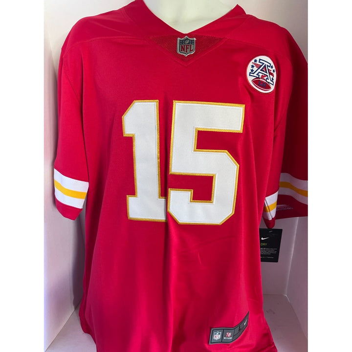 Patrick Mahomes Kansas City Chiefs game model jersey signed with proof