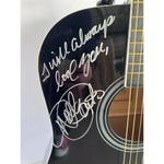 Load image into Gallery viewer, Dolly Parton and Kenny Rogers  one of a kind full size acoustic guitar signed and inscribed &quot;I will always Love You&quot; with photo proof
