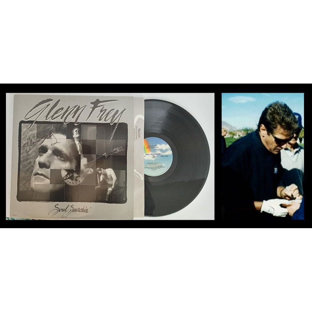 Glenn Frey "Soul Searchin" LP signed with proof