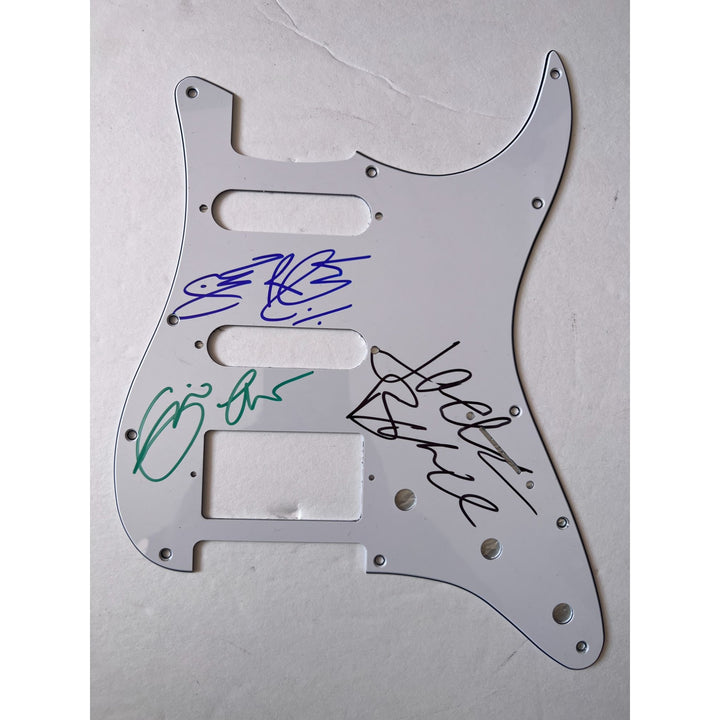 Cream Eric Clapton Ginger Baker Jack Bruce   Stratocaster electric pickguard signed with proof