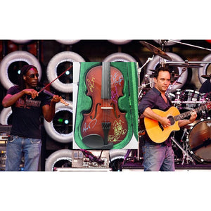 Dave Mathews with sketch Stephan Lessard Boyd Tinsley LeRoi Moore Carter Beauford exceptional violin with case signed with proof