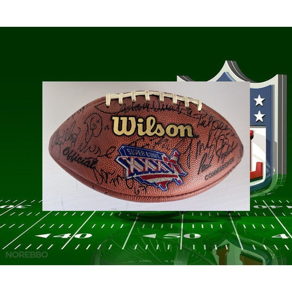 New England Patriots 2001 02 Super Bowl champions NFL Game football (S –  Awesome Artifacts