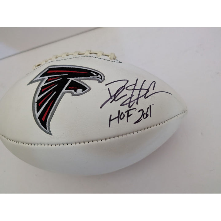 Deion Sanders 'Prime Time' Atlanta Falcons full size football signed with proof