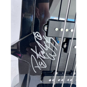 Gene Simmons Ace Frehley Peter Criss Paul Stanley Kiss One of a Kind electric bass guitar signed with proof