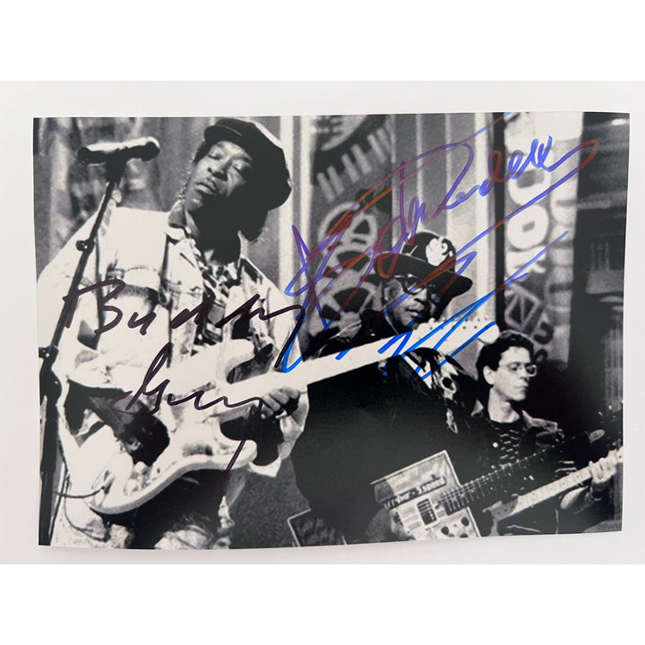 Buddy Guy and Bo Diddley 5x7 photo signed with proof