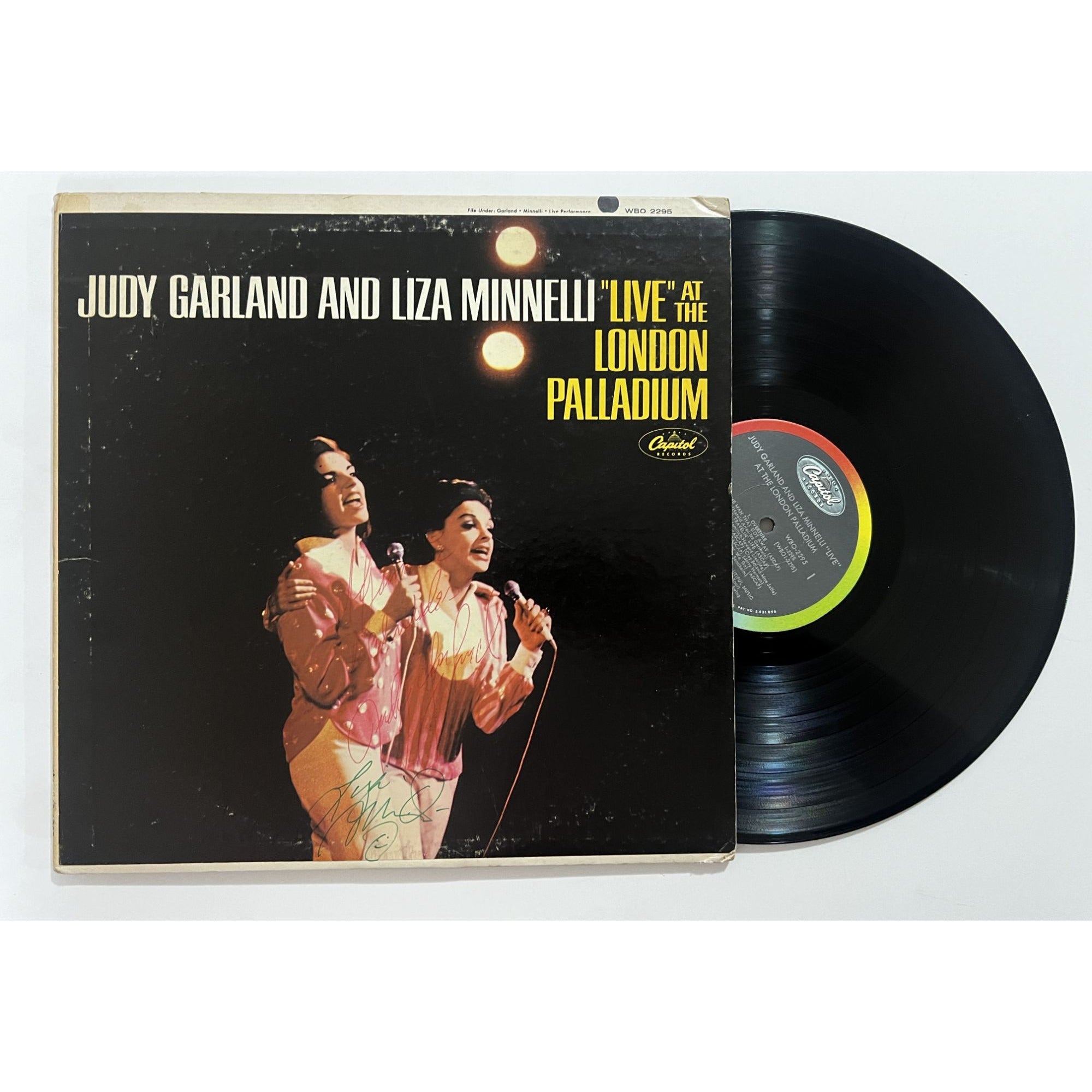 Judy Garland and Liza Minnelli live at the London Palladium original LP signed
