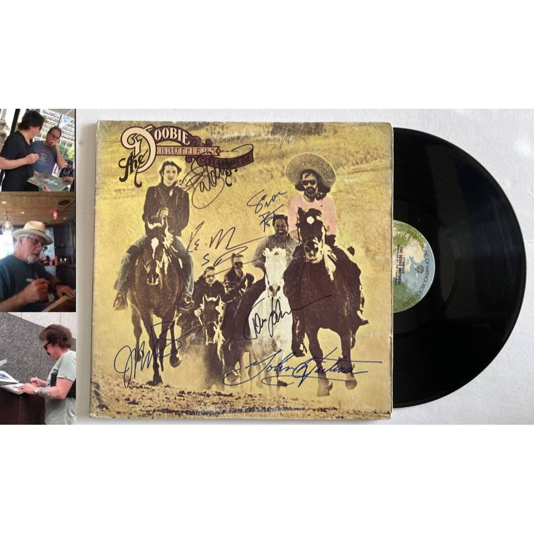 The Doobie Brothers "Stampede" LP Signed with proof