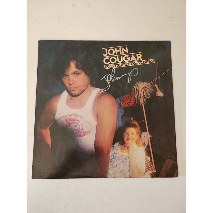 John Cougar Mellencamp nothing matters and what if it did LP signed with proof