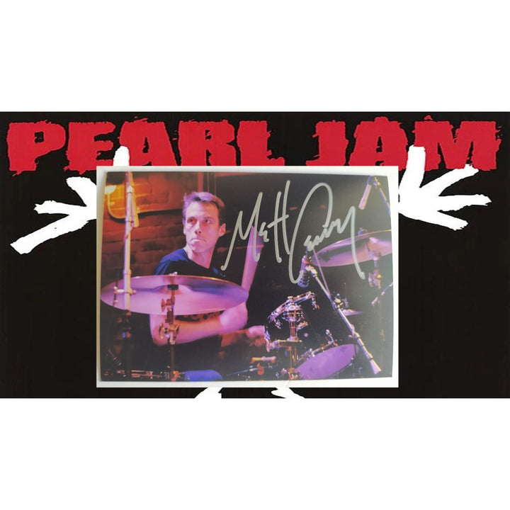 Matt Cameron Pearl Jam drummer 5x7 photo signed