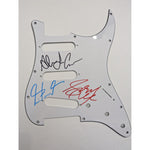 Load image into Gallery viewer, Neil Peart Alex Lifeson Geddy Lee Rush Fender Stratocaster electric guitar pickguard signed with proof
