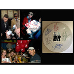 Load image into Gallery viewer, Justin Timberlake  Chris Kirkpatrick, Joey Fatone, Lance Bass and JC Chasez NSYNC 14-in tambourine signed with proof
