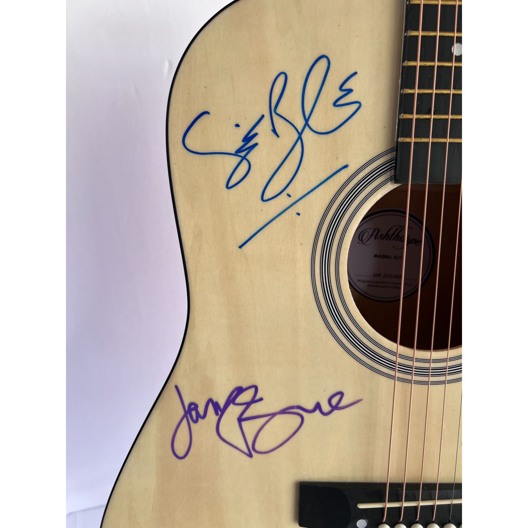 Eric Clapton Jack Bruce Ginger Baker "Cream" full size Ashharpe acoustic guitar signed with proof