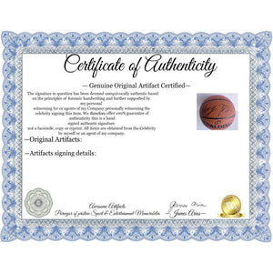 Jaylen Brown, Kristaps Porzingis Boston Celtics Spalding full size basketball signed with proof