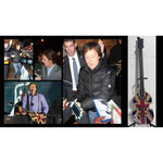 Load image into Gallery viewer, Paul McCartney and Ringo Starr Hofner bass guitar signed with proof
