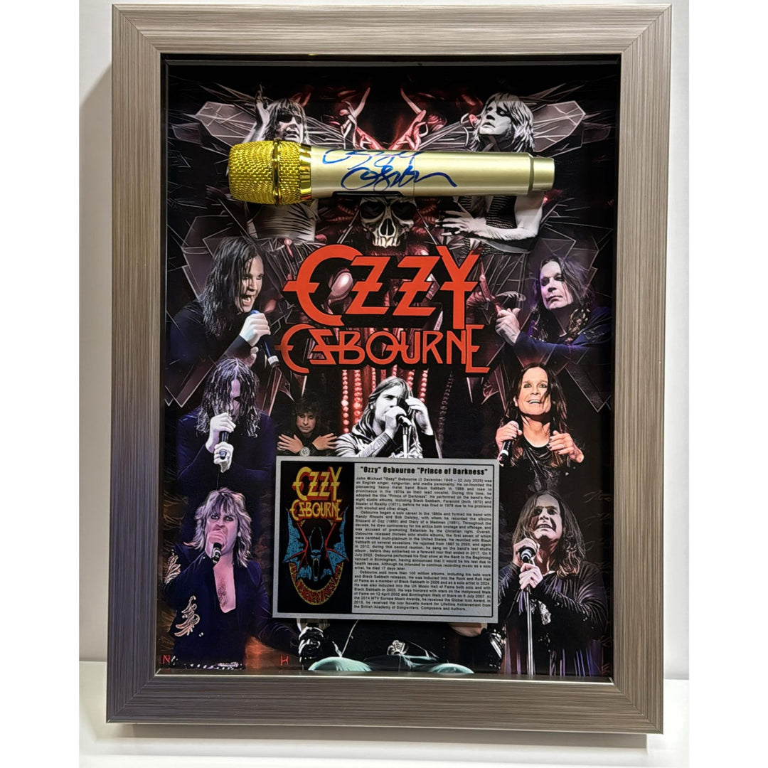 Bob Dylan signed microphone with proof