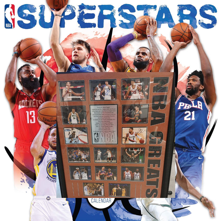 LeBron James Stephen Curry Anthony Davis 20 of the top players in the NBA signed 5x7 photos with proof and Museum quality frame