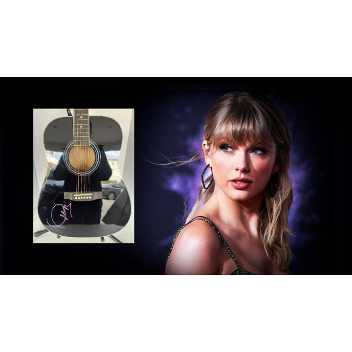 Taylor Swift full size acoustic guitar signed with proof