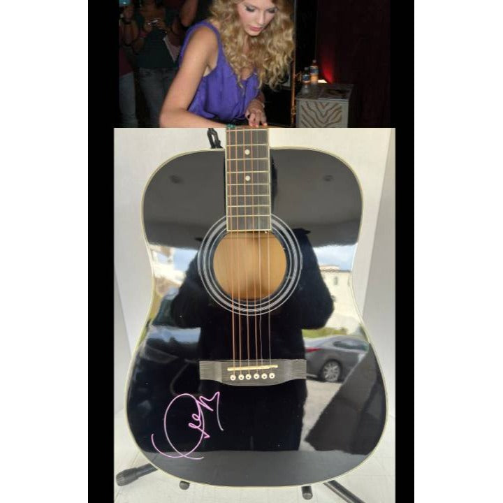 Taylor Swift full size acoustic guitar signed with proof