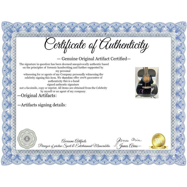 Taylor Swift full size acoustic guitar signed with proof