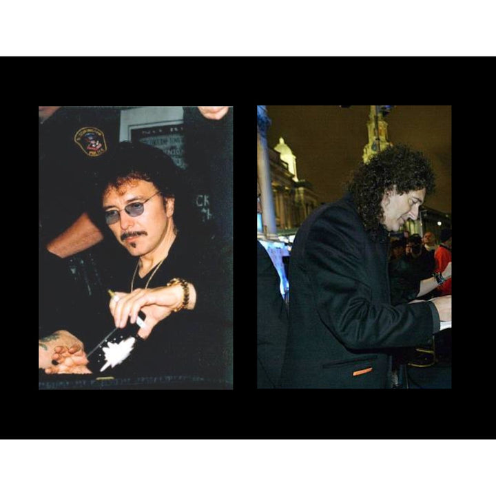 Brian May and Tony Iommi 5x7 photo signed with proof