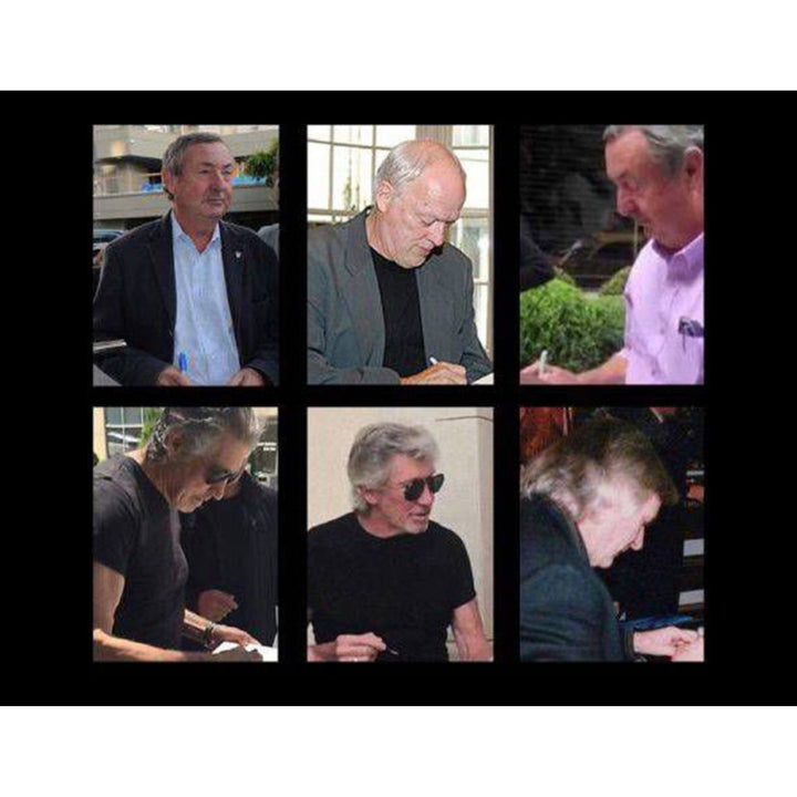 Pink Floyd 14' drum signed David Gilmour, Roger Waters, Richard Wright, Nick Mason with a museum quality frame 21.25x 32.5