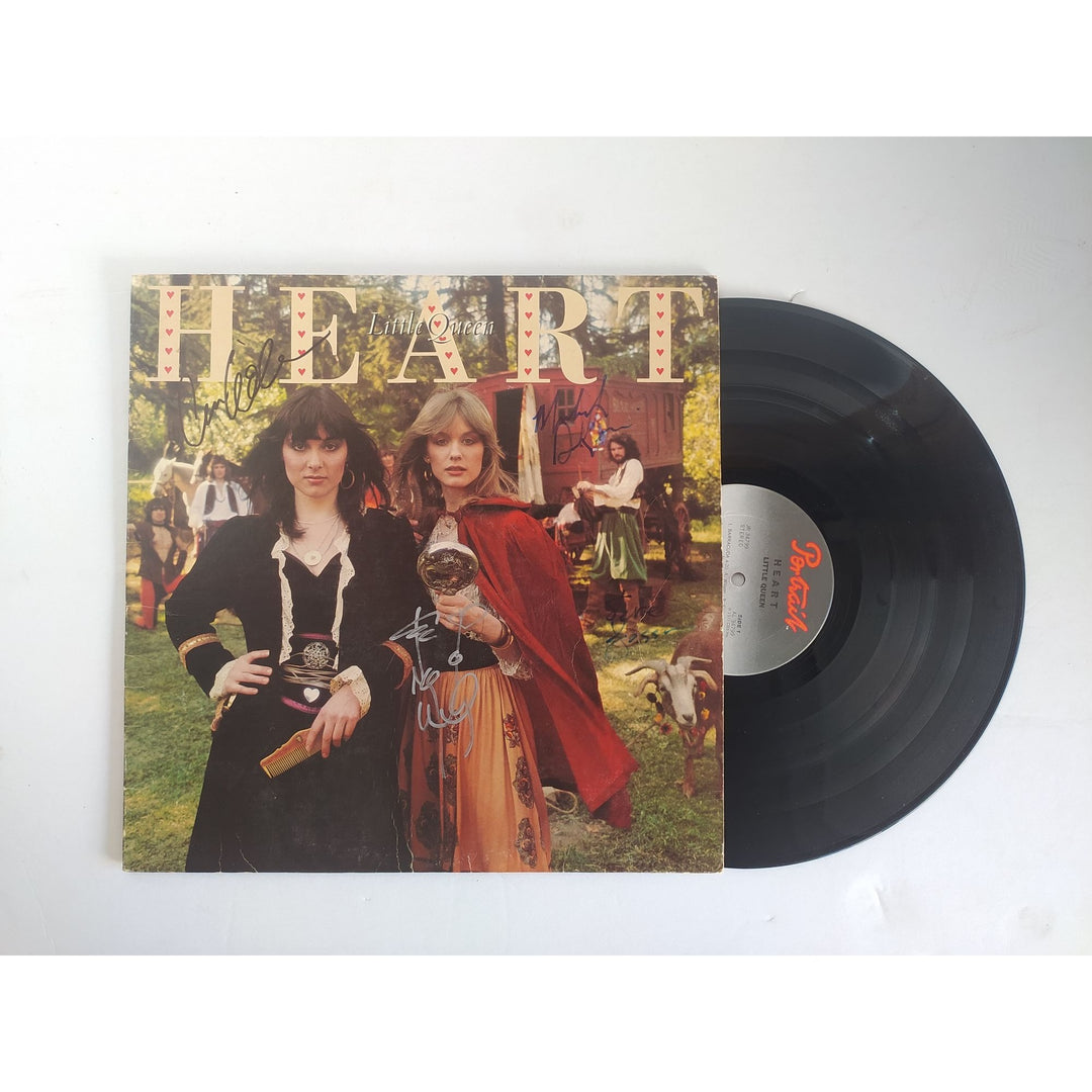 Ann and Nancy Wilson Hart Little Queen original LP signed