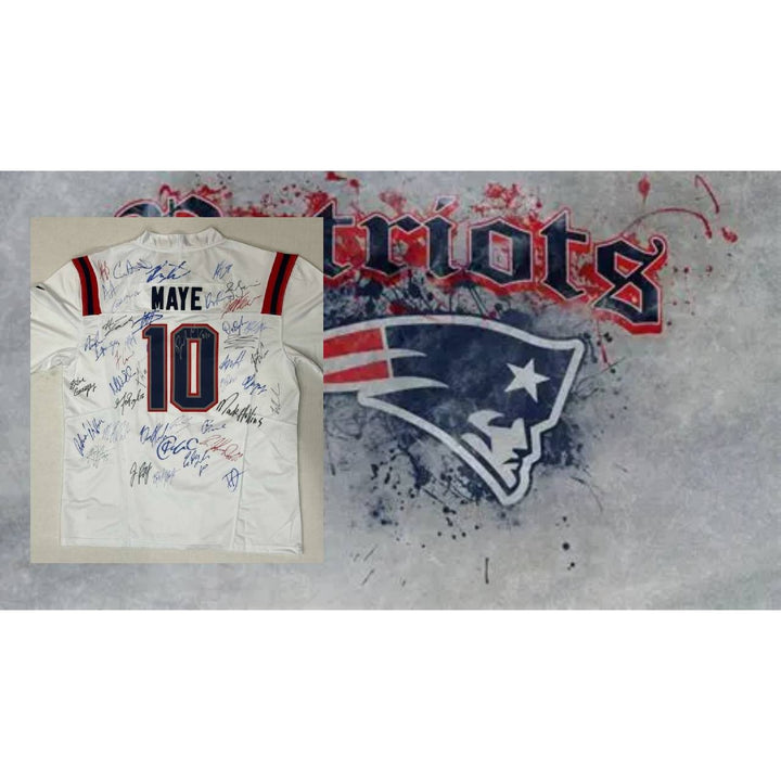 Drake Maye New England Patriots 2025 game model size xl team  signed jersey with proof