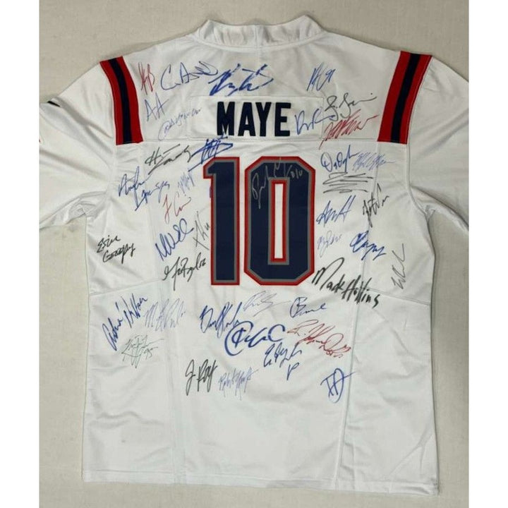 Drake Maye New England Patriots 2025 game model size xl team  signed jersey with proof
