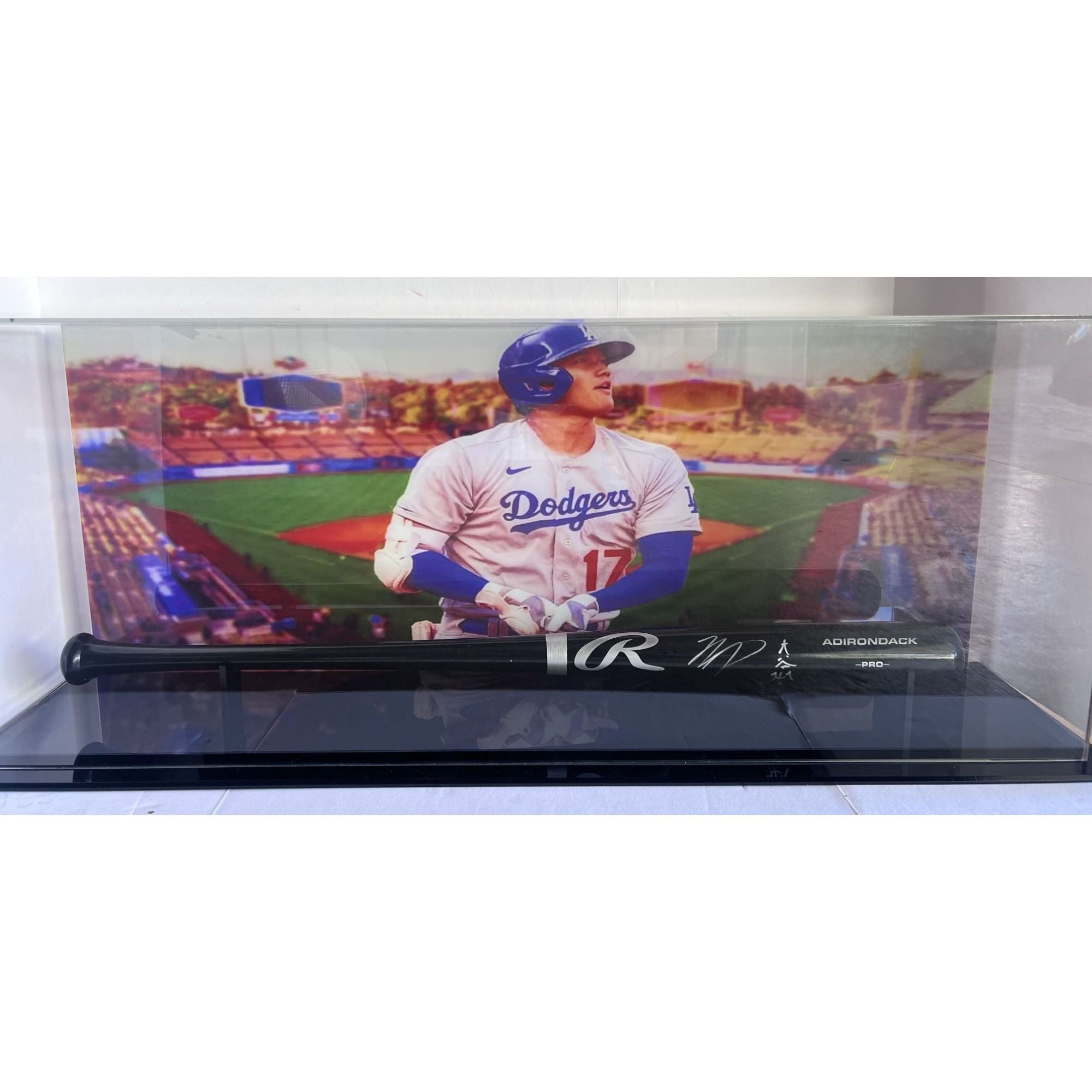 Los Angeles Dodgers Shohei Ohtani Mookie Betts Freddie Freeman Rawlings MLB game model bat signed with proof