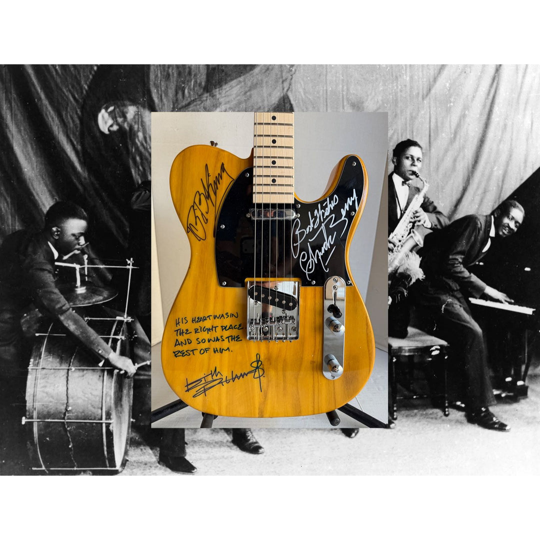 Keith Richards BB King and Chuck Berry Telecaster electric guitar signed with proof.