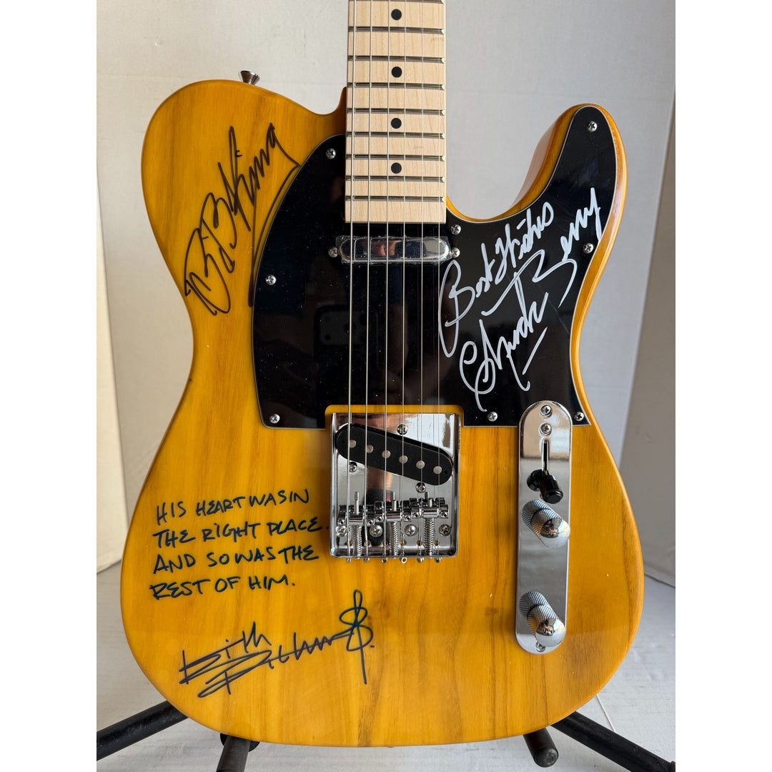 Keith Richards BB King and Chuck Berry Telecaster electric guitar signed with proof.