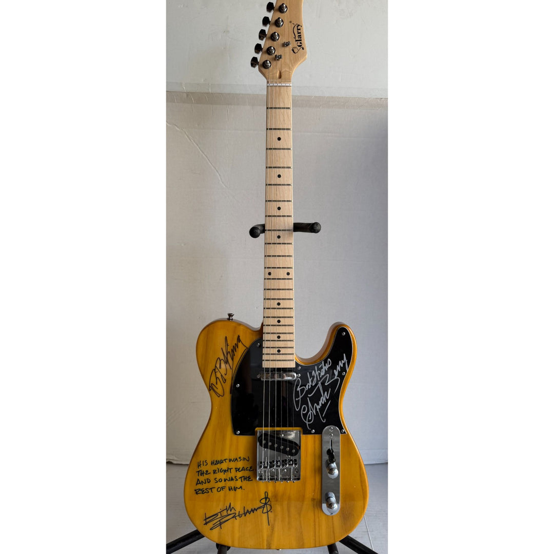 Keith Richards BB King and Chuck Berry Telecaster electric guitar signed with proof.