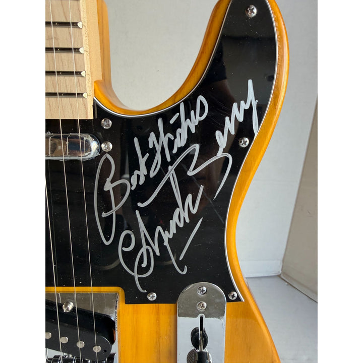 Keith Richards BB King and Chuck Berry Telecaster electric guitar signed with proof.