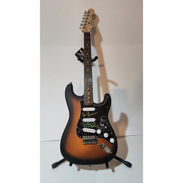 Tool: Maynard James Keenan Danny Carey, Justin Chancellor, Adam Jones authentic Fender Stratocasterelectric guitar signed with proof