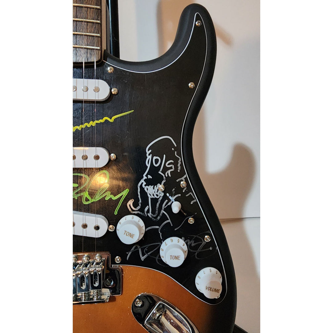Tool: Maynard James Keenan Danny Carey, Justin Chancellor, Adam Jones authentic Fender Stratocasterelectric guitar signed with proof