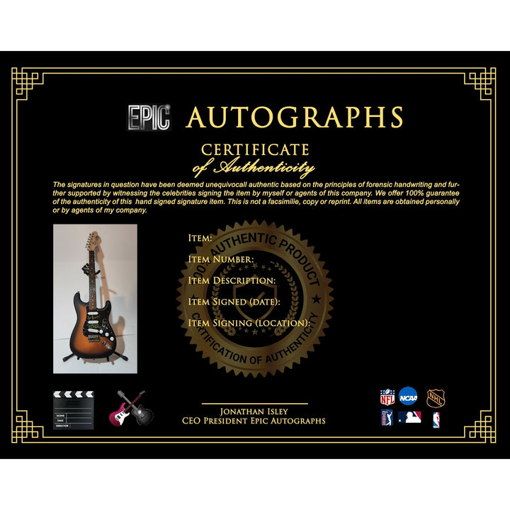 Tool: Maynard James Keenan Danny Carey, Justin Chancellor, Adam Jones authentic Fender Stratocasterelectric guitar signed with proof