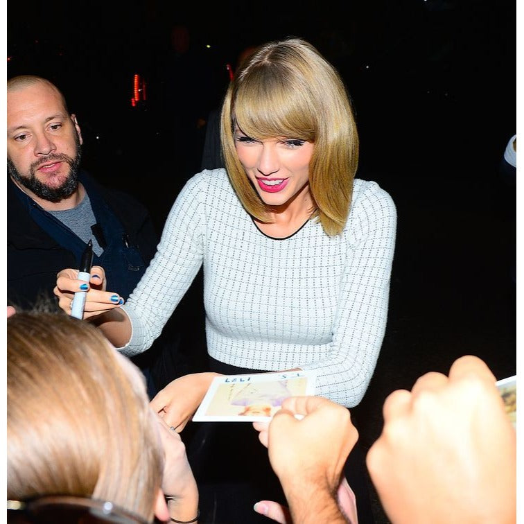 Taylor Swift full size acoustic guitar 47x22 with hand crafted museum quality custom shadow box signed with proof  - Awesome Artifacts
