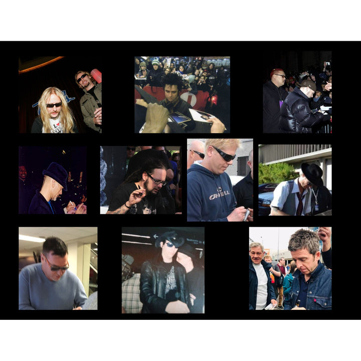 90's music icons les paul electric guitar signed by (23) Eddie Vedder, Chris Cornell, Anthony Kiedis, Bono, Slash with proof.