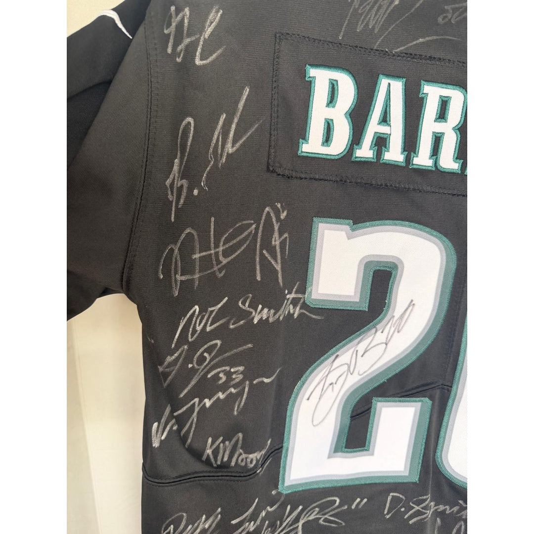 Saquon Barkley Philadelphia Eagles Superbowl XIL game model jersey team signed (45 plus signed) with proof.