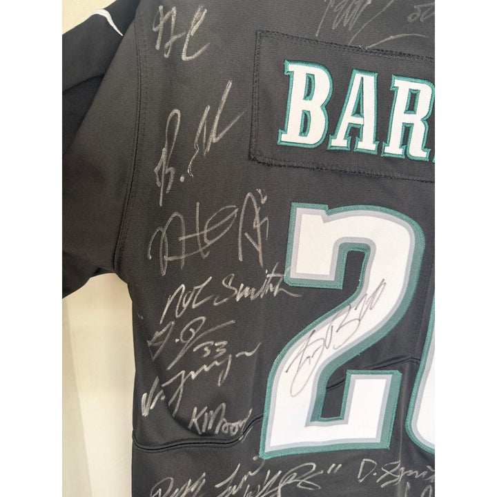 Saquon Barkley Philadelphia Eagles Superbowl XIL game model jersey team signed (45 plus signed) with proof.