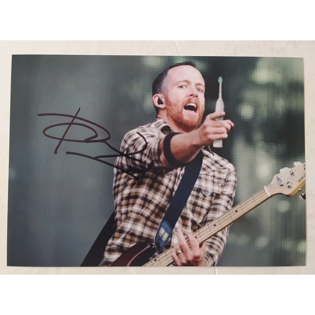 Dave Farrell, Linkin Park, 5x7, photo, signed, with proof