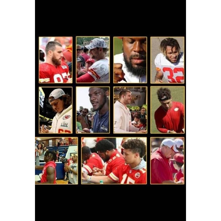 Kansas City Chiefs 2019 20 Super Bowl champions football team signed 40 plus Patrick Mahomes Travis Kelce Andy Reid