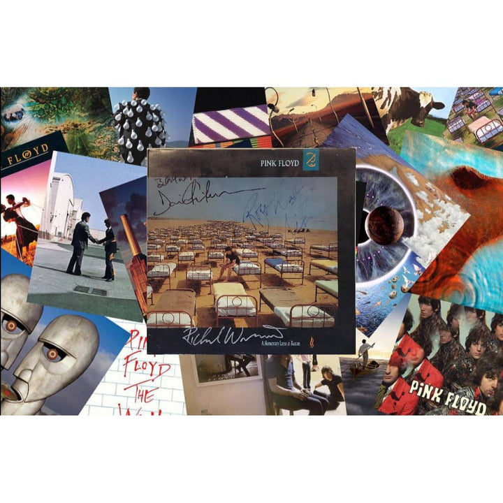 Pink Floyd a Momentary Lapse of Reason Roger Waters, David Gilmour, NICK Mason, Richard Wright original LP signed with proof.