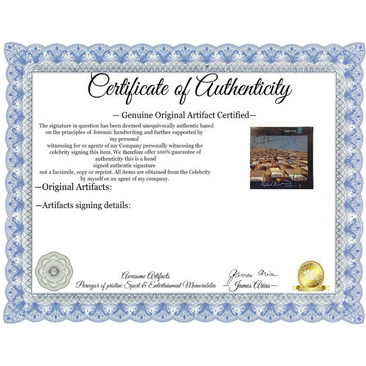 Pink Floyd a Momentary Lapse of Reason Roger Waters, David Gilmour, NICK Mason, Richard Wright original LP signed with proof.